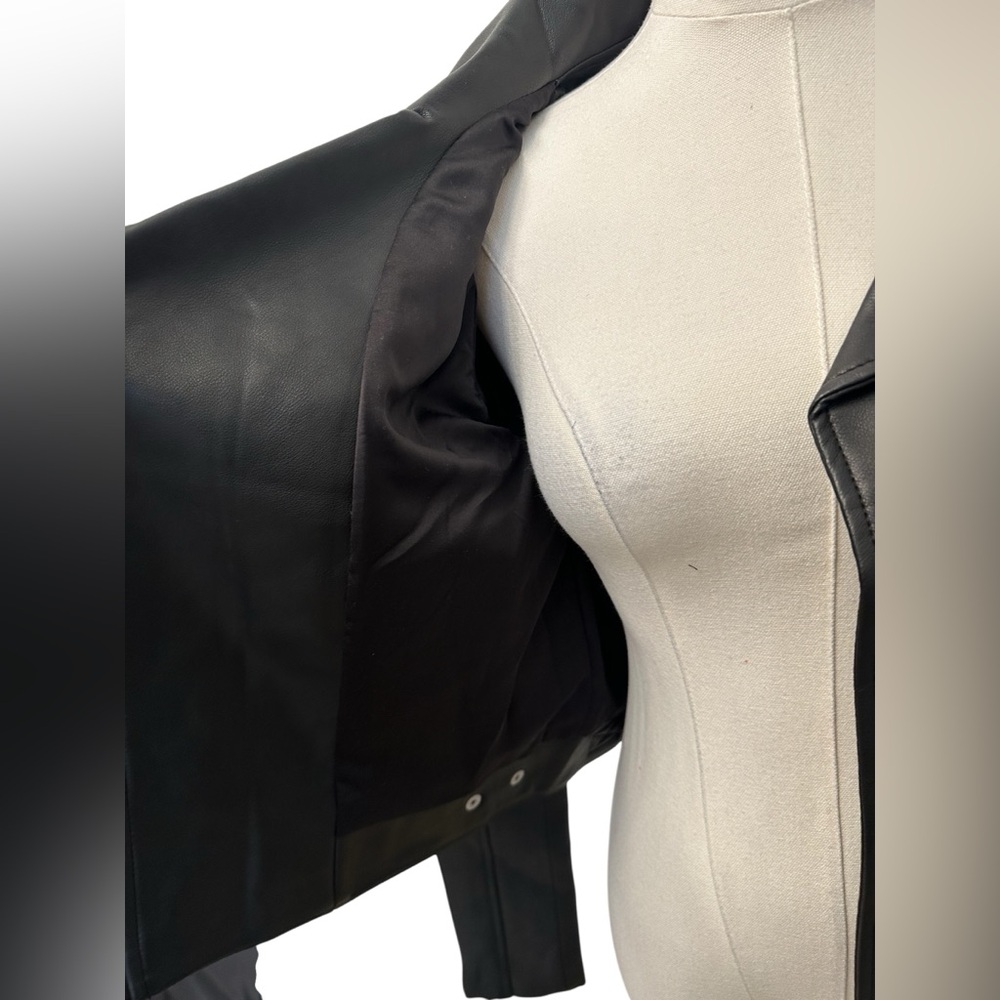 BLANKNYC Faux Leather Moto Jacket Best In Show Black Women Small NWT $128 MSRP - Picture 6 of 14